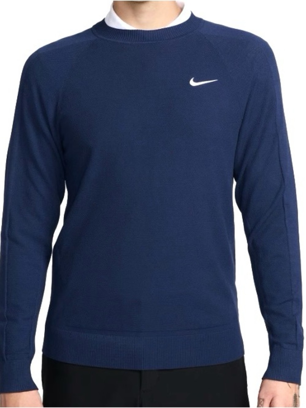 Nike Tour Mens Penn State Nittany Lions Navy Blue Knit Golf Crewneck Sweater XXL